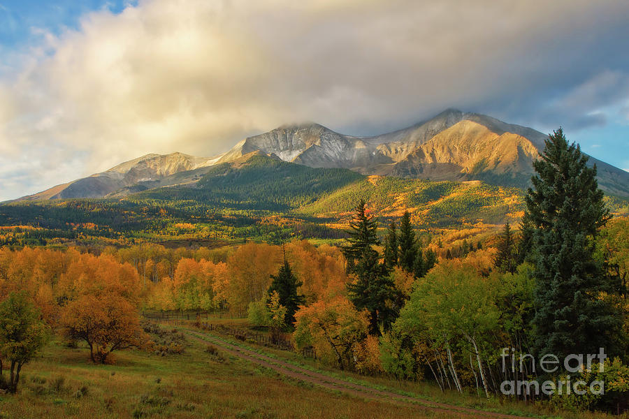 Fall on Mt Sopris  Photograph by Ronda Kimbrow