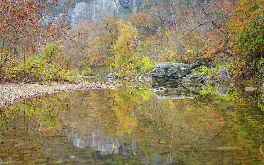 Fall on the Buffalo River Photograph by David Dedman