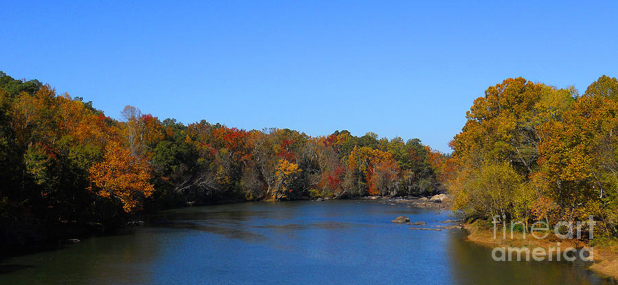 Fall On The Saluda Photograph by Skip Willits