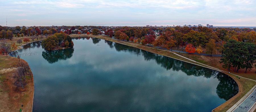 Rva Photograph - Fall over Byrd Park by Tredegar DroneWorks Rva Photograph - Fall over Byrd Park by Tredegar DroneWorks