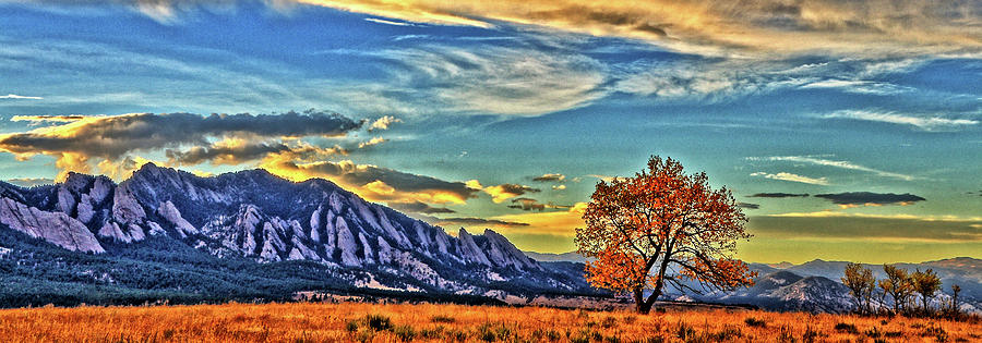 Fall Over The Flatirons Photograph by Scott Mahon