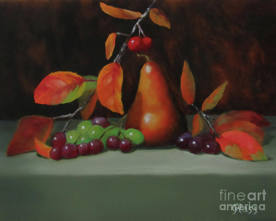 Fall Painting - Fall Pear by Tina Glass