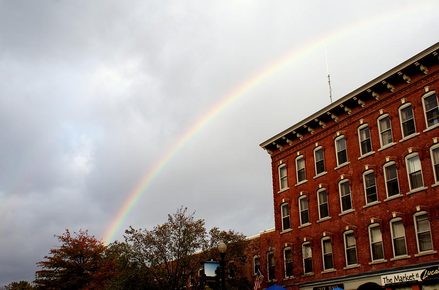 Fall Rainbow Photograph by Lois Lepisto