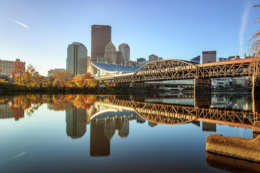 Pittsburgh Photograph - Fall Reflection by John Duffy
