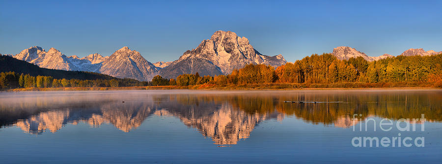 Fall Reflections At Oxbow Bend Photograph by Adam Jewell