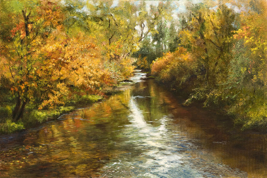 Fall Reflections Painting By Jan Hardenburger