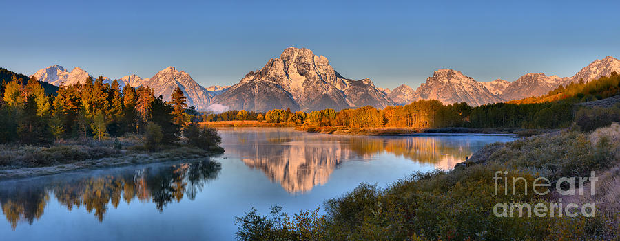 Fall Reflections Of Mt. Moran Photograph by Adam Jewell