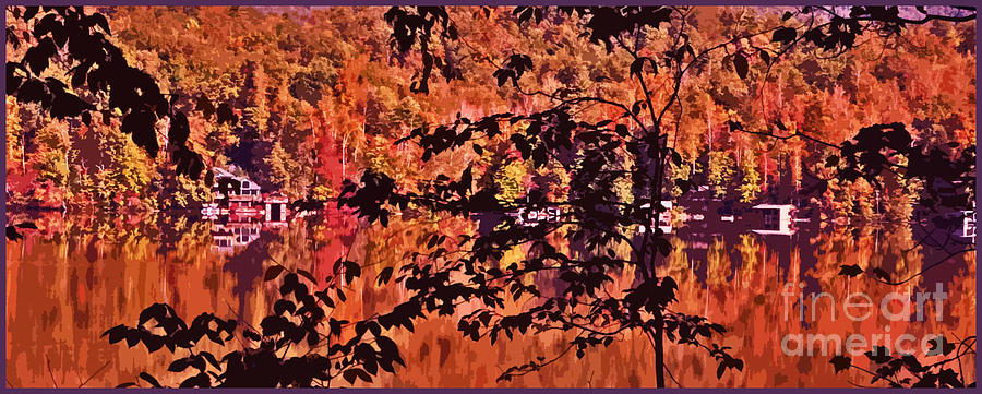 Fall Reflections on Mountain Lake Photograph by Lydia Holly
