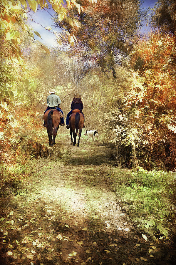 Fall Riders Photograph by John Anderson