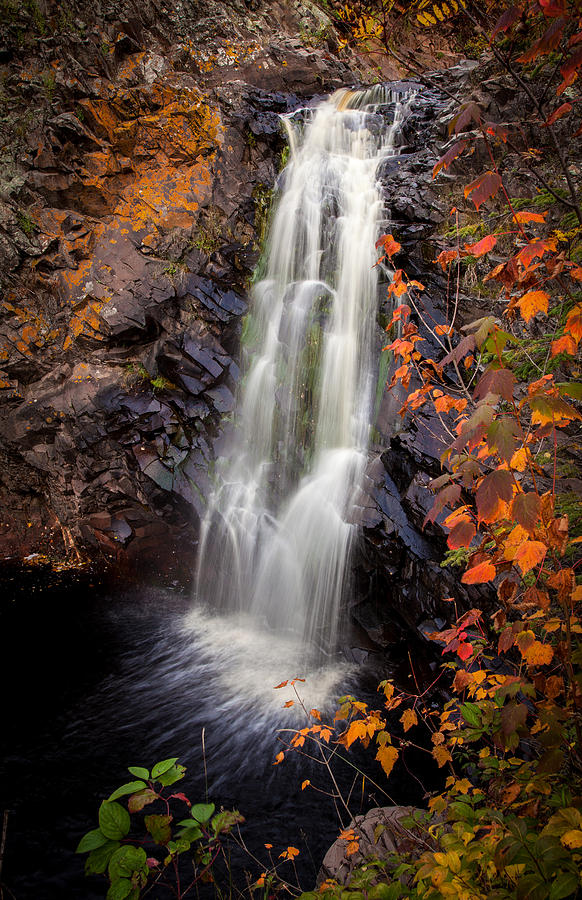 Fall River Falls Autumn Photograph by Rikk Flohr