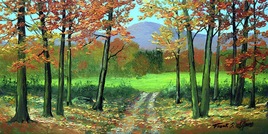 Fall Road Painting by Frank Wilson