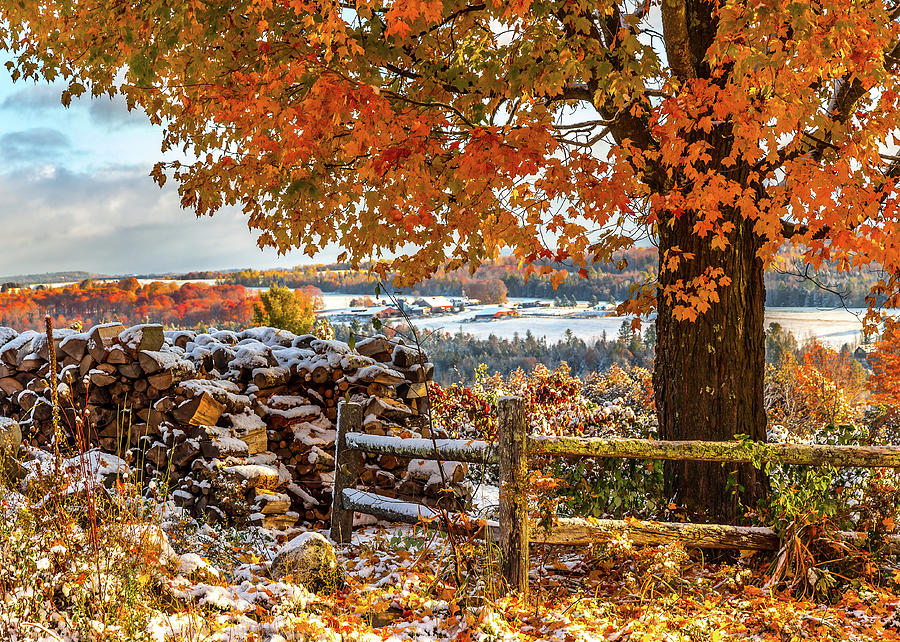Classic Vermont Fall Scene Photograph by Tim Kirchoff