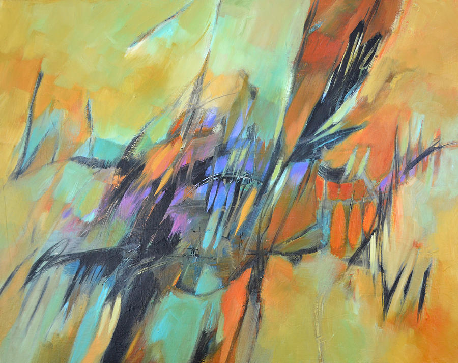 Abstract Painting - Fall Shadows by Filomena Booth Abstract Painting - Fall Shadows by Filomena Booth