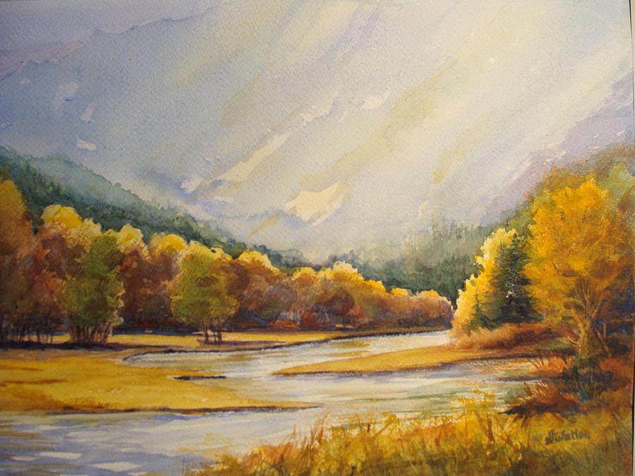 Fall Splendor Painting by Judy Fischer Walton