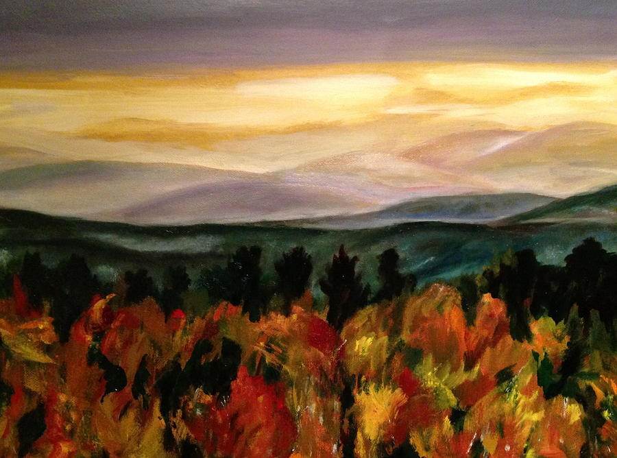 Fall Sugar Hill Painting by Dave Holmander-Bradford