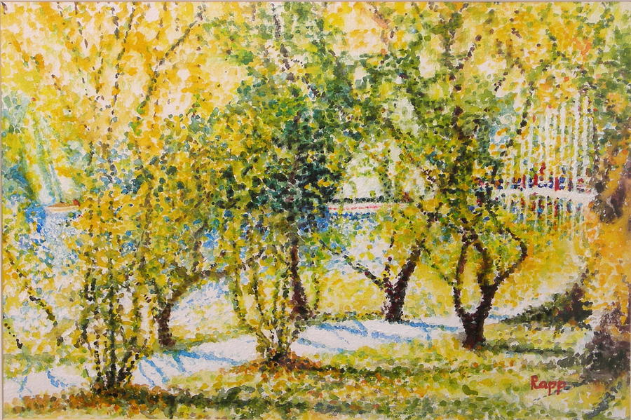 Water Painting - Fall Sun by Jan Rapp Water Painting - Fall Sun by Jan Rapp