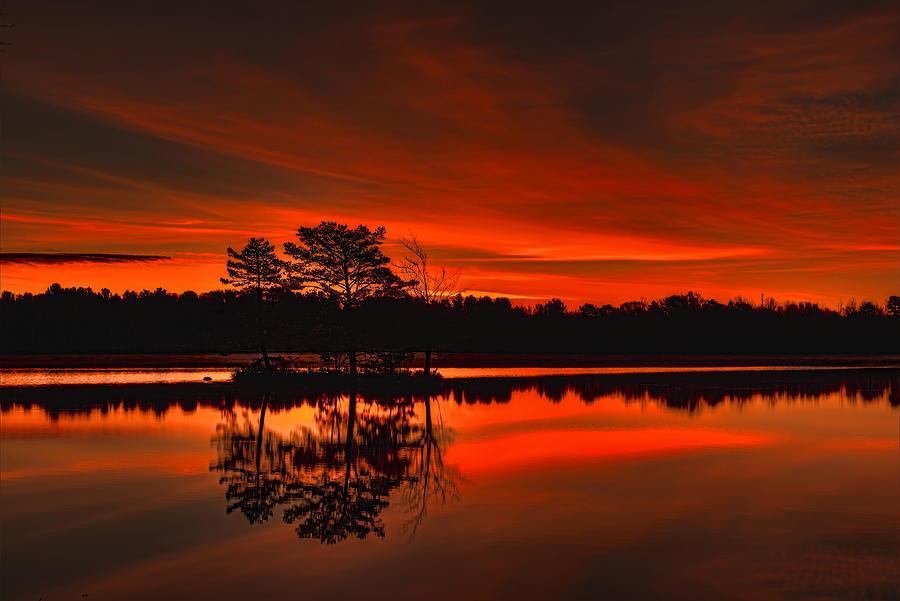 Up Movie Photograph - Fall Sunrise Over Boom Lake by Dale Kauzlaric
