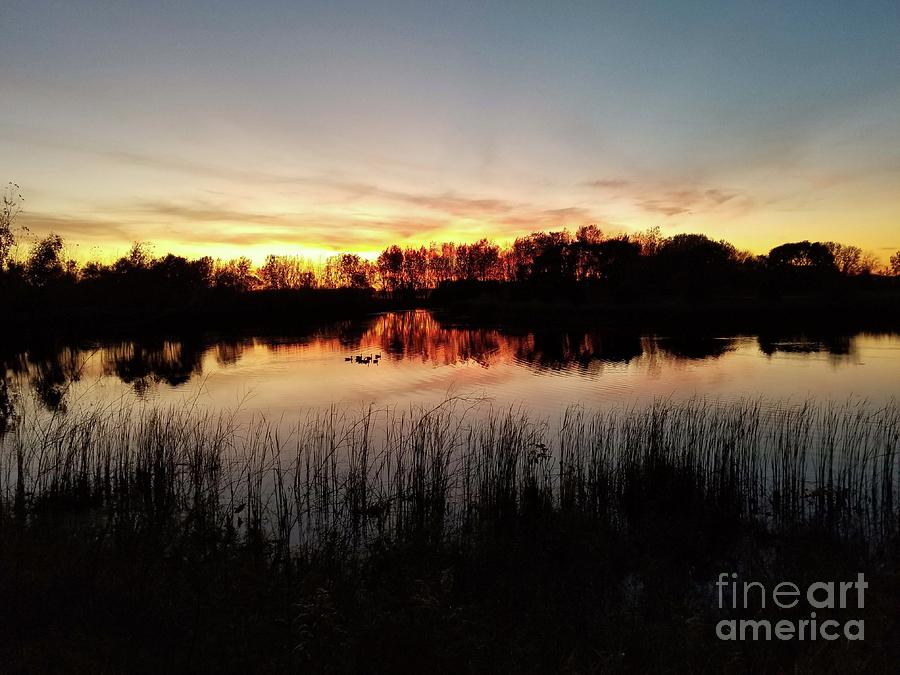 Fall Sunset Photograph by David Bearden