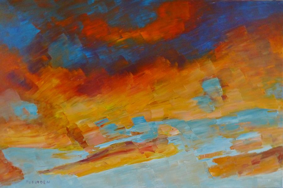 Fall Sunset Painting by Susan Tormoen - Fine Art America