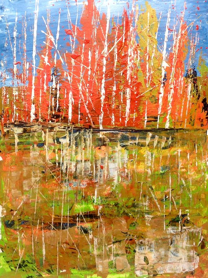 Fall Swamp Painting by Desmond Raymond