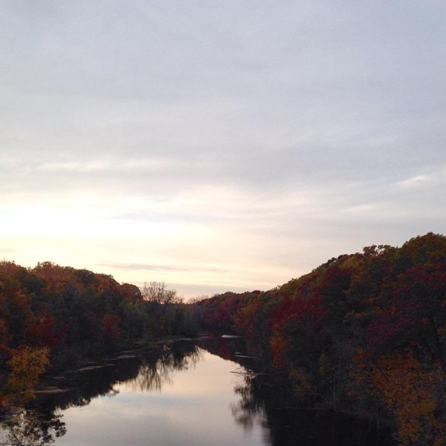 Grandriver Photograph - Fall Time Colors #lansing #grandledge by Connor Shutes