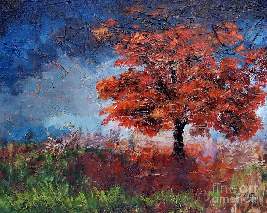 Fall Painting - Fall Tree by Jamie Hartley