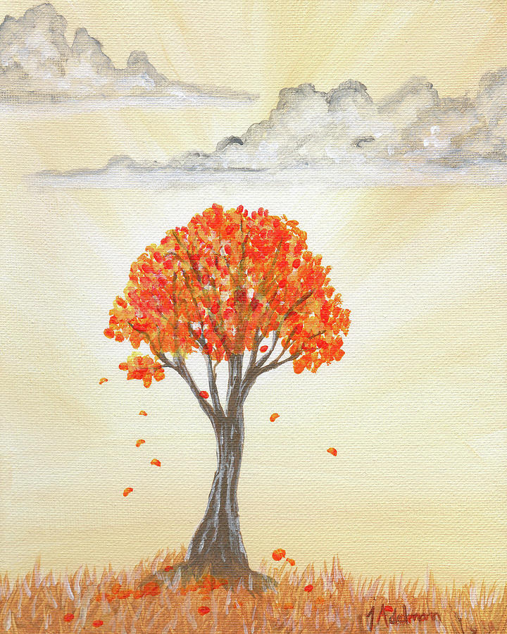 Fall Tree Painting by Jessie Adelmann