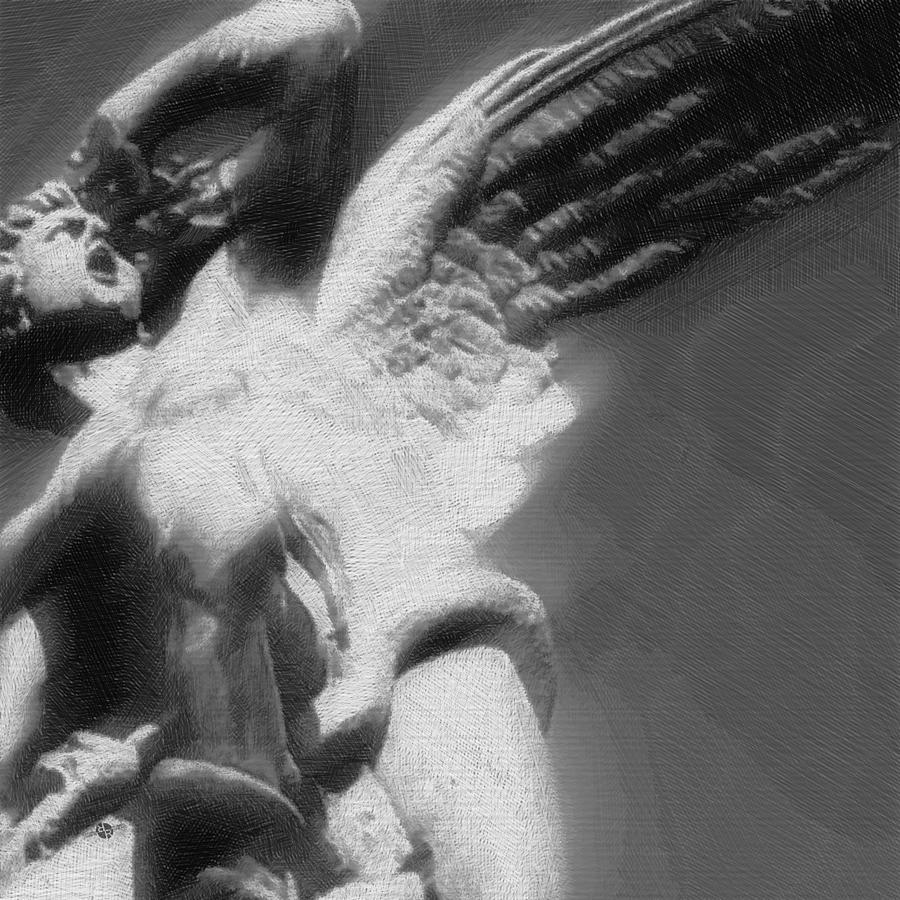 Fallen Angel Mixed Media by Tony Rubino