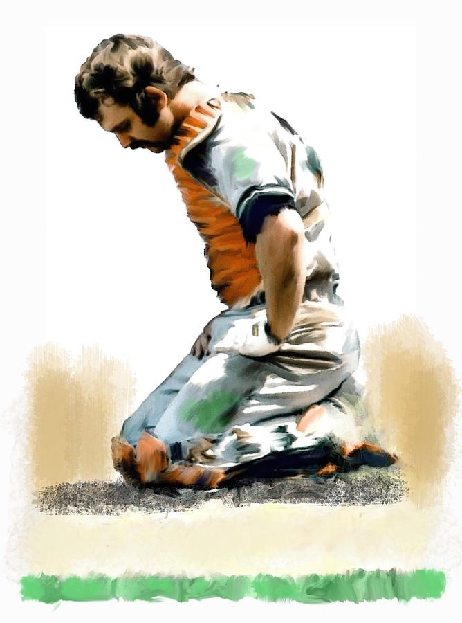 Fallen Captain Thurman Munson Painting by Iconic Images Art Gallery David Pucciarelli