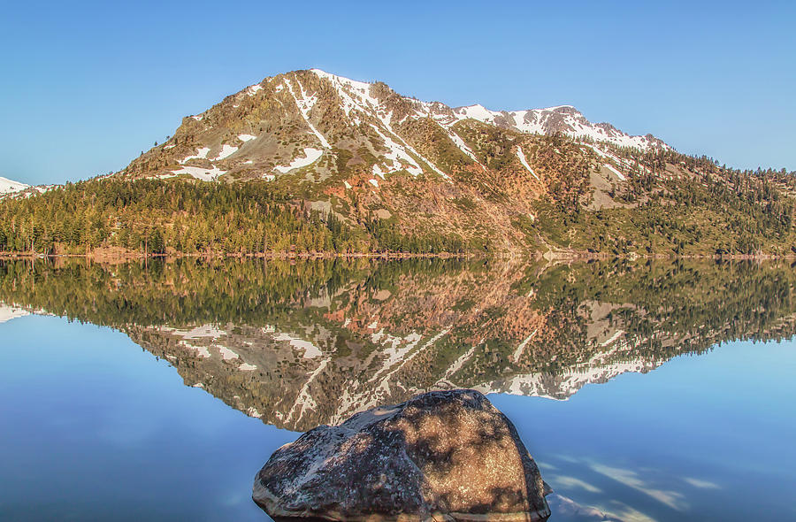 Fallen Leaf Lake Reflection Photograph by Marc Crumpler