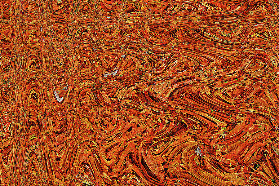 Fallen Leaves Abstract Digital Art by Tom Janca