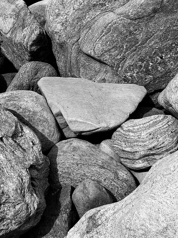Fallen Rocks II Photograph by John Bartosik