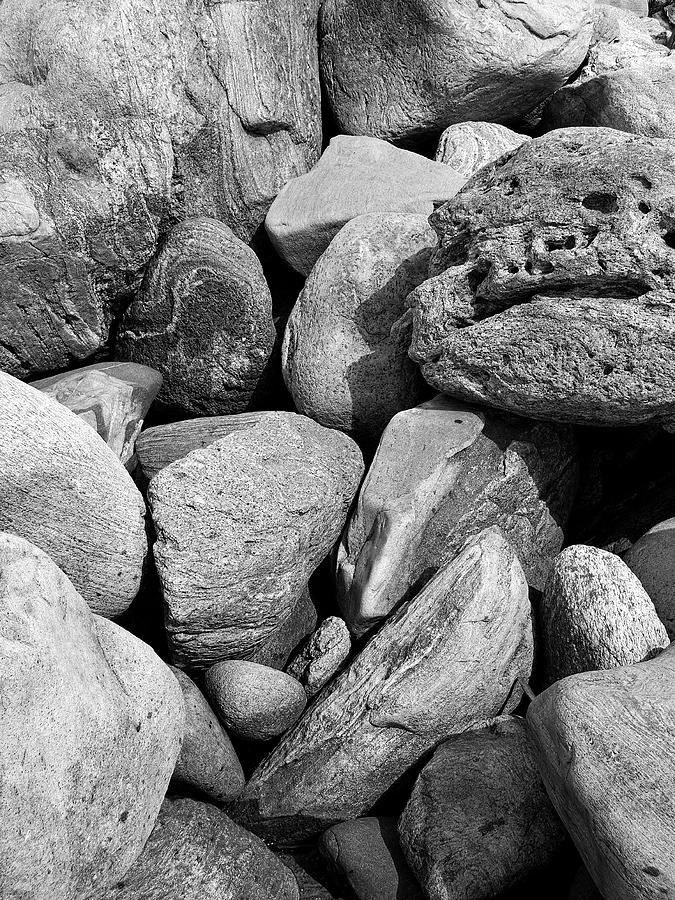 Fallen Rocks Photograph by John Bartosik