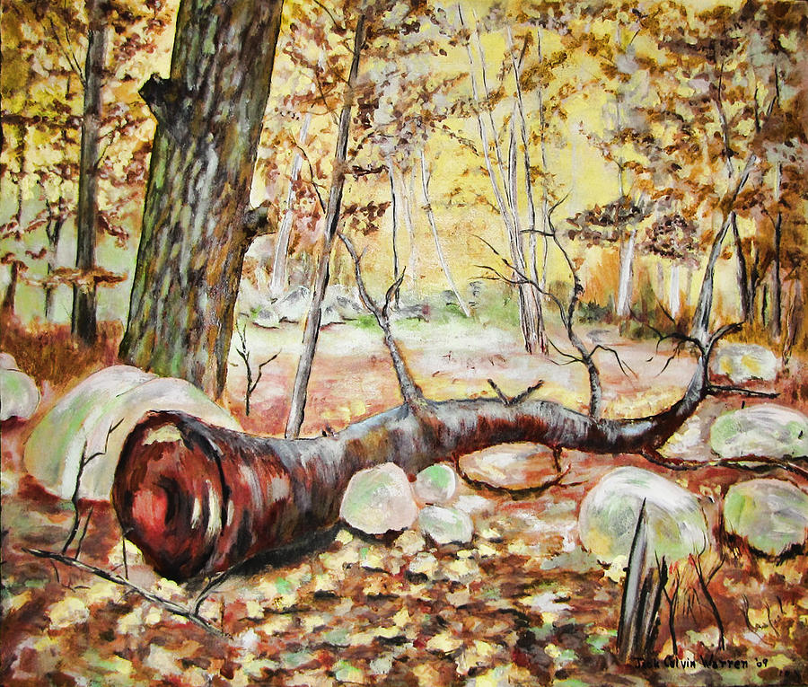 Fallen Tree Painting by Jack Warren - Fine Art America