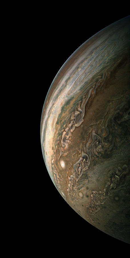 Juno Photograph - Falling Away from Jupiter by Eric Glaser