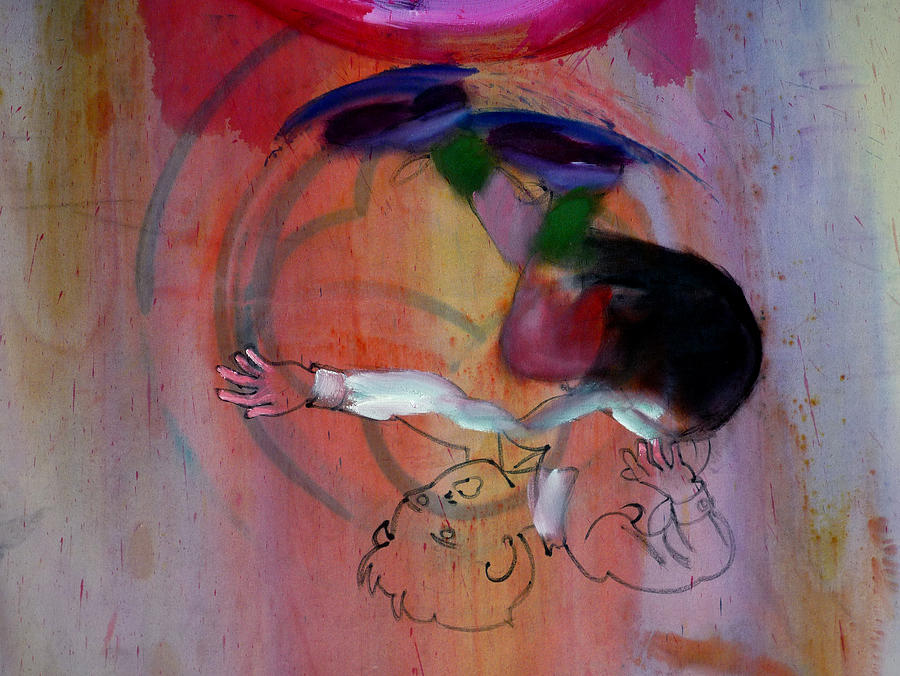 Falling Boy Painting by Charles Stuart