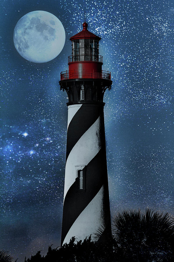 Fantasy Photograph - Falling For You St Augustine Lighthouse by Betsy Knapp