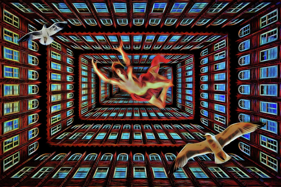 Falling from Infinity Digital Art by John Haldane