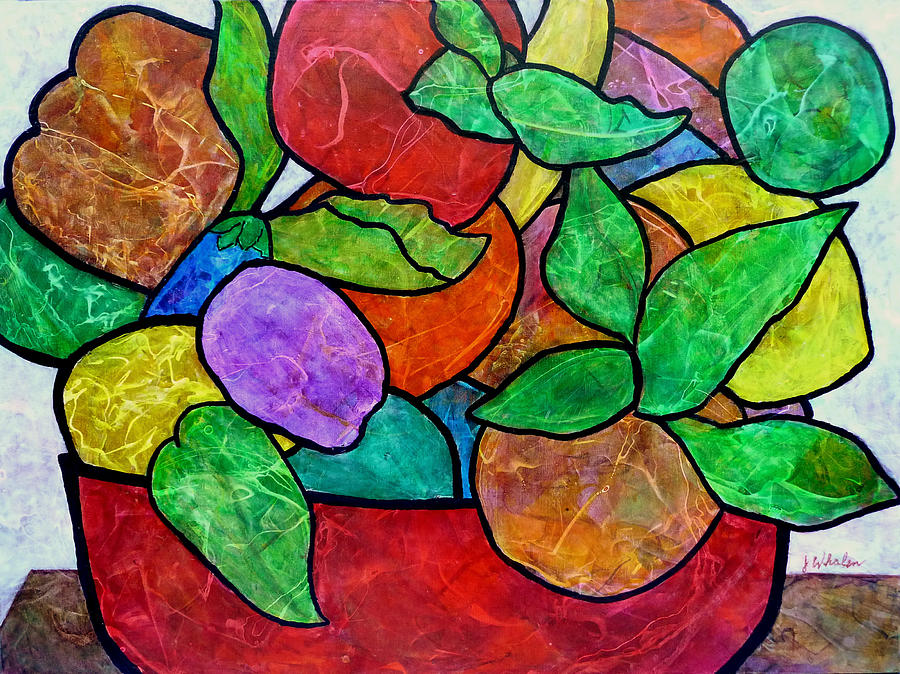Falling Fruit Painting by Jim Whalen