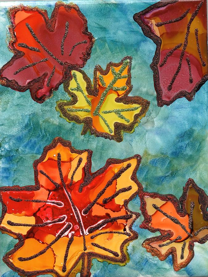 Falling Leaves Painting by Cherie Blankenship - Fine Art America