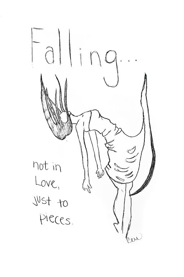 Falling Drawing by Rebecca Wood