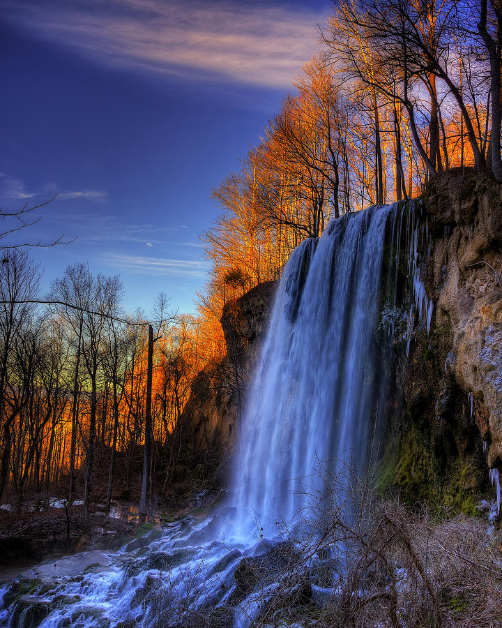 Falling Spring Falls Photograph by Steve Hurt