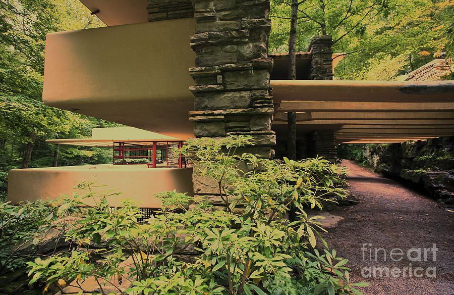 Falling Water Exterior  Photograph by Chuck Kuhn