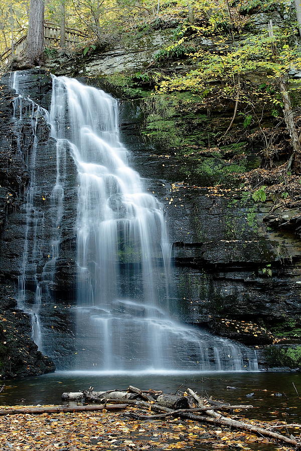 Falling Water Photograph by Malik Avunduk | Fine Art America