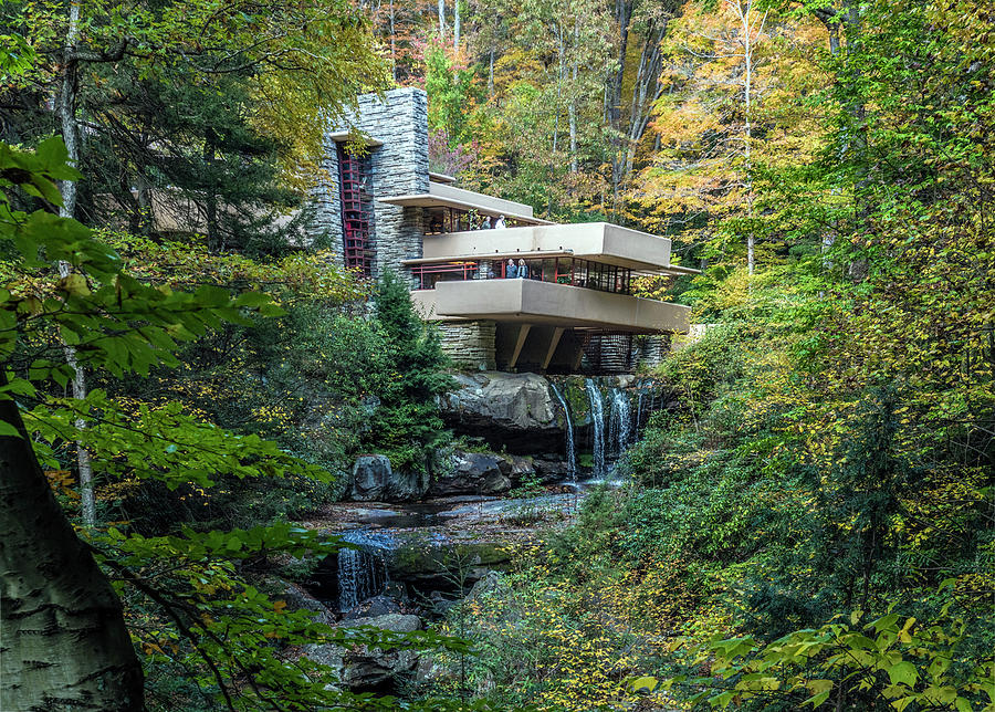 Falling Water Historic House Photograph by William Bitman