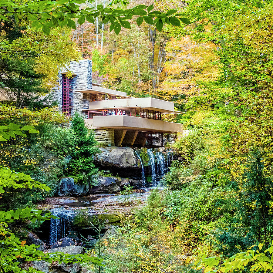 Falling Water In Autumn Photograph by William Bitman