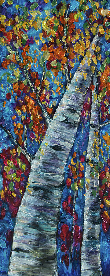 Falll in Rockies - Left Panel Painting by OLena Art