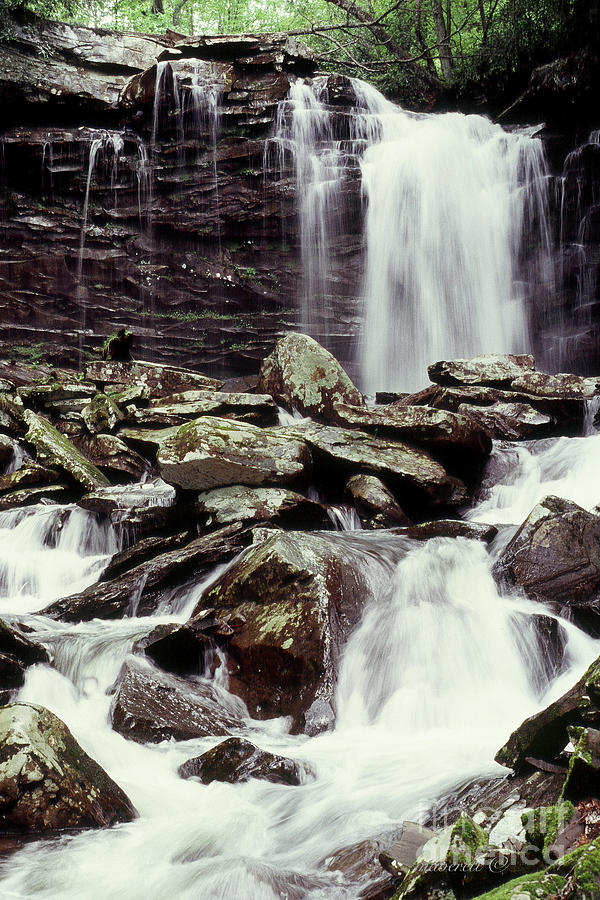 Waterfall Photograph - Falls at Hills Creek, WV by Marvin Averett