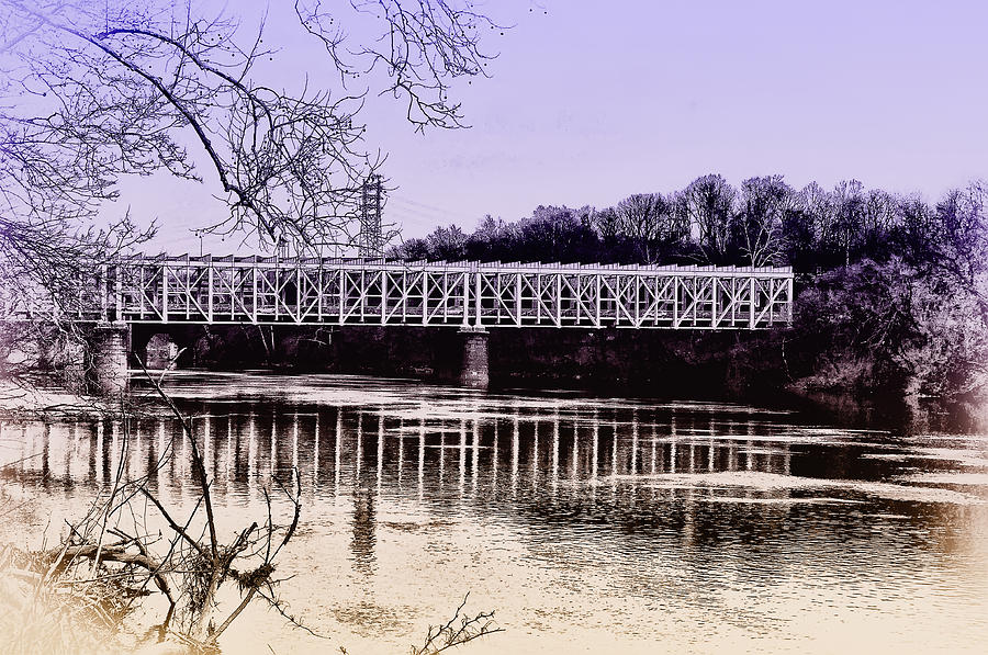 Philadelphia Photograph - Falls Bridge by Bill Cannon