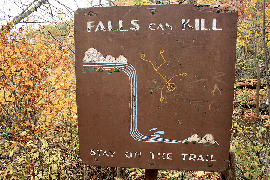 Falls Can Kill Photograph by George Jones